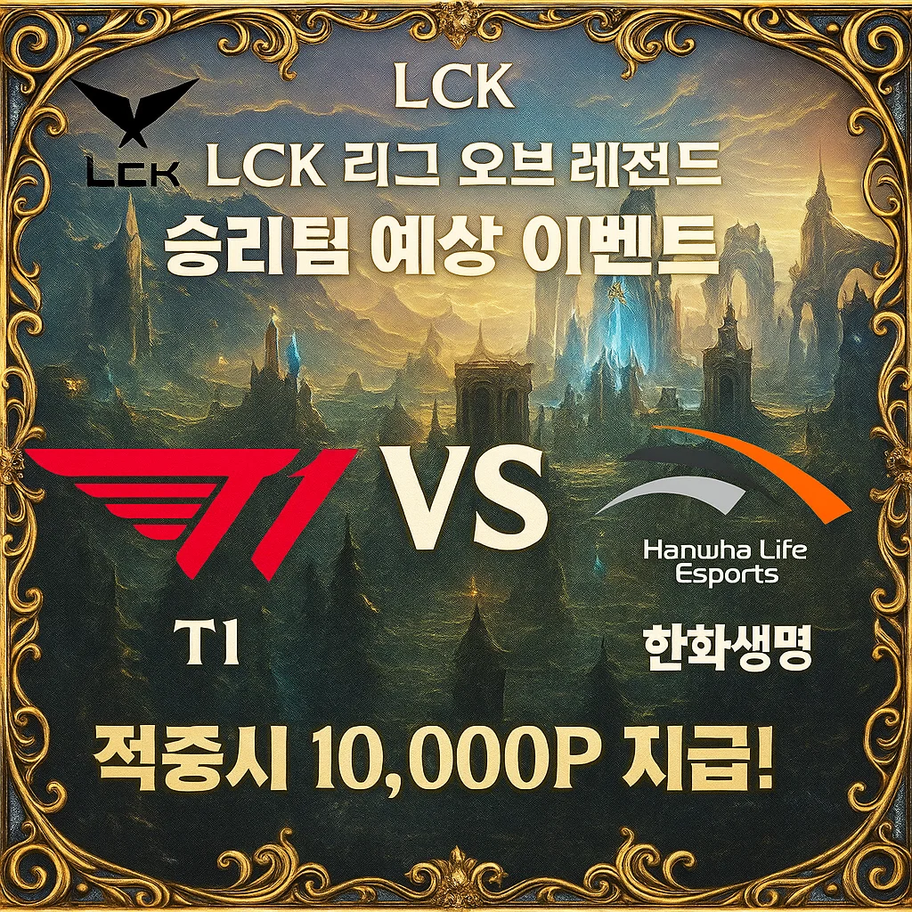 8월27일 LCK T1 VS 한화생명