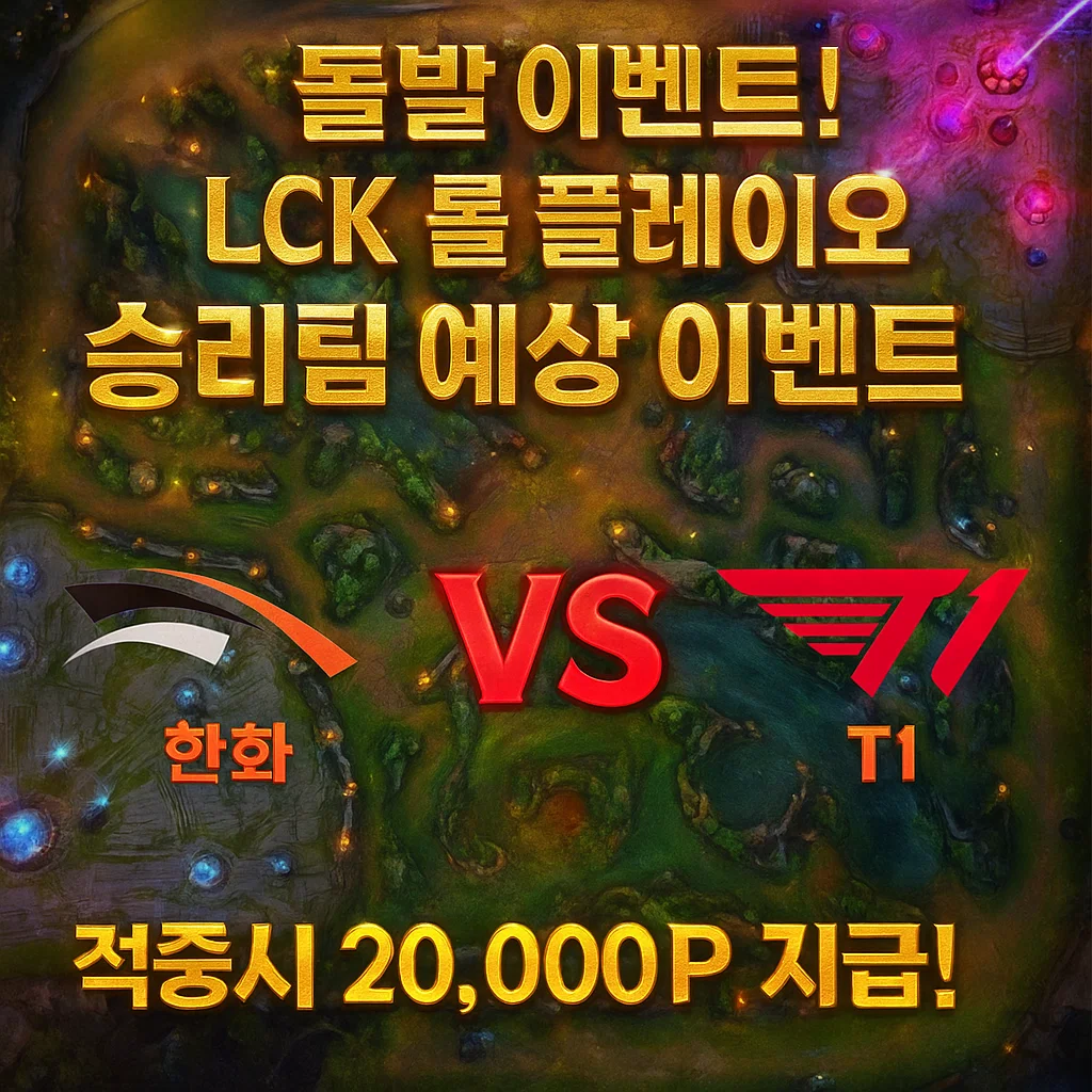 돌발! 9월14일 LCK 한화 VS T1