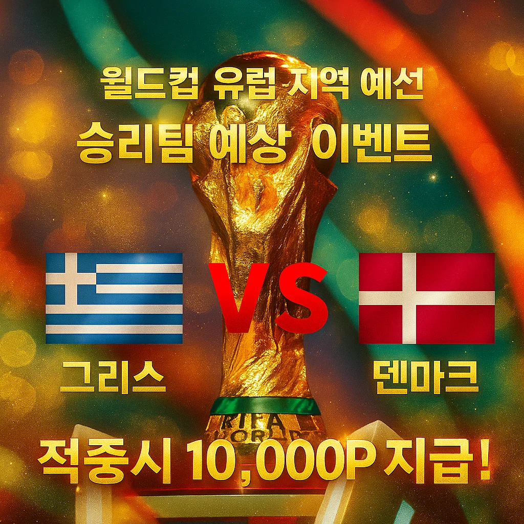 9월9일 월드컵유럽예선 그리스 VS 덴마크
